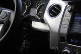Carbon Fiber/Brushed Steel Interior Center Console Dashboard Cover Trim for 2014-2021 Tundra