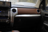 Carbon Fiber/Brushed Steel Interior Center Console Dashboard Cover Trim for 2014-2021 Tundra