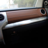 Carbon Fiber/Brushed Steel Interior Center Console Dashboard Cover Trim for 2014-2021 Tundra