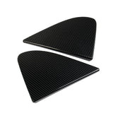 Carbon Fiber Exterior Front Side Window Triangle Cover Trim For Chevry Silverado