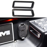 Carbon Fiber trunk Tail Gate Licence Light Cover Trim Fit For Dodge Ram