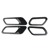 Carbon Fiber Interior Door Handle bowl Panel Cover Trim For Nissan Pathfinder