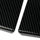 Carbon Fiber Exterior Front Side Window Triangle Cover Trim For Chevry Silverado