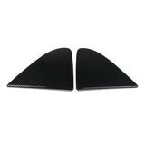 Carbon Fiber Exterior Front Side Window Triangle Cover Trim For Chevry Silverado