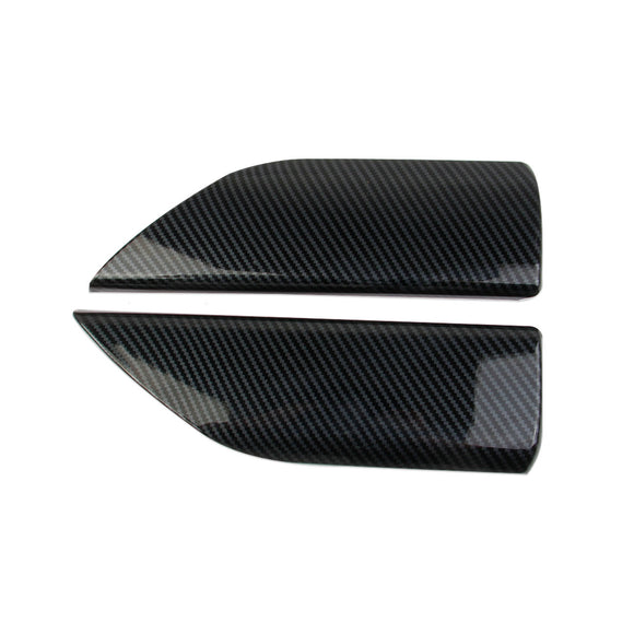 Carbon Fiber Rear 2-Door Panel Decor Trim Cover For Chevy Silverado Crew Cab