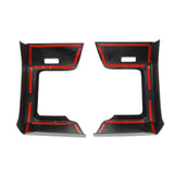 Carbon Fiber Dashboard sides Air Vent Outlet Trim Cover For Nissan Pathfinder