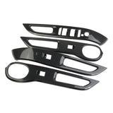 Carbon Fiber Window Lift Switch Panel Cover Trim Fit For Hyundai Santa Cruz