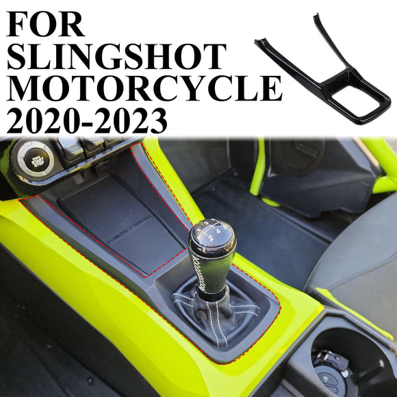 Carbon Fiber Central Control Gear Shift Panel trim for Polaris Slingshot 2020-23