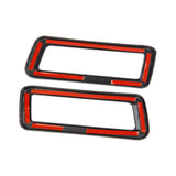 Carbon Fiber trunk Tail Gate Licence Light Cover Trim Fit For Dodge Ram