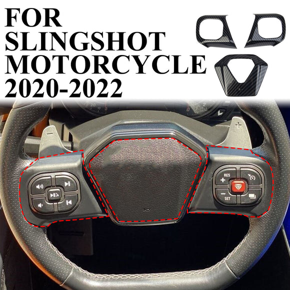 Carbon fiber Interior Steering Wheel Trim Cover for Polaris Slingshot 2020-2022