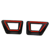 Carbon Fiber trunk Tail Gate Licence Light Cover Trim for Hyundai Santa Cruz