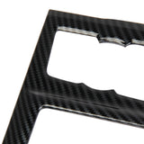 Carbon Fiber Central Control Cup Holder Panel Cover Trim Kit For Nissan TITAN