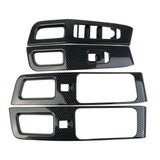 Carbon Fiber Window Lift Trim Switch Panel Cover trims fit for Nissan Pathfinder