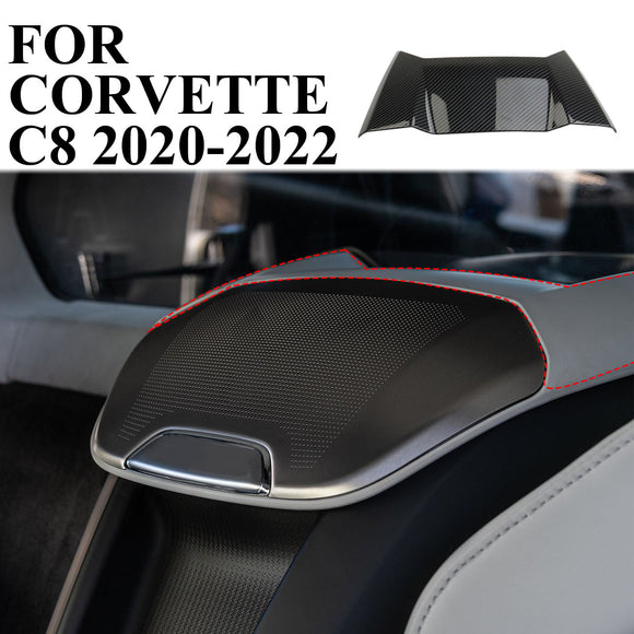 Carbon fiber inner Waterfall Upper Speaker Grille For Corvette C8 Coupe 2020-Up