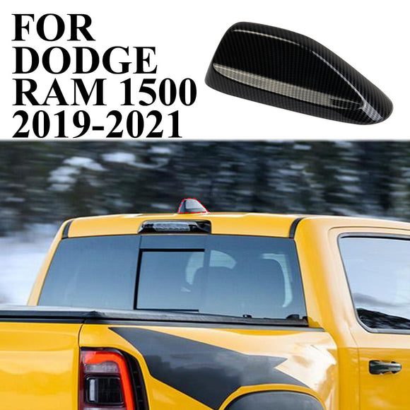 Carbon Fiber Roof Antenna Shark fin Shape Cover Trim For 2019-2023 Dodge Ram