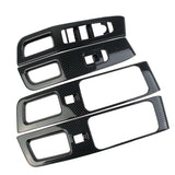 Carbon Fiber Window Lift Trim Switch Panel Cover trims fit for Nissan Pathfinder