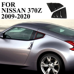 Carbon Fiber Body Side Window Cowl Louvers Air Vent Cover Trim For Nissan 370Z