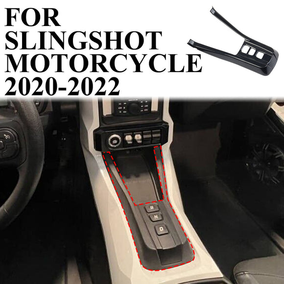 Carbon Fiber Central Control Gear Shift Panel trim for Polaris Slingshot 20-2022