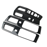 Carbon Fiber Window Lift Trim Switch Panel Cover trims fit for Nissan Pathfinder