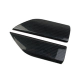 Carbon Fiber Rear 2-Door Panel Decor Trim Cover For Chevy Silverado Crew Cab