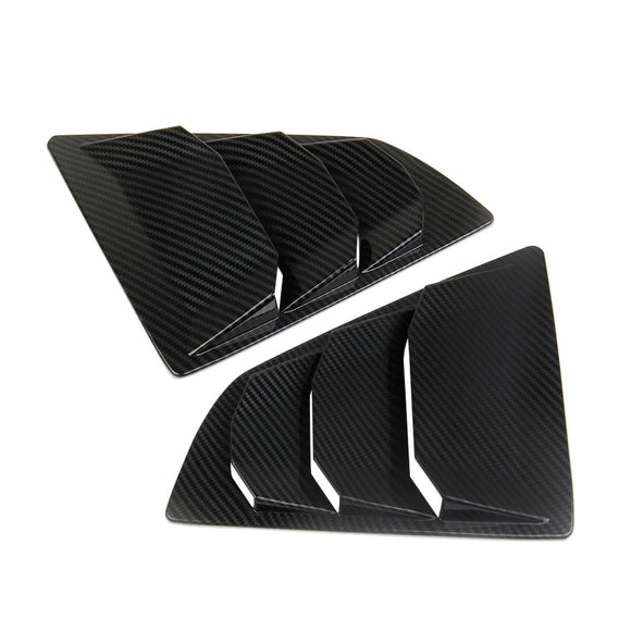 Carbon Fiber Body Side Window Cowl Louvers Air Vent Cover Trim For Nissan 370Z