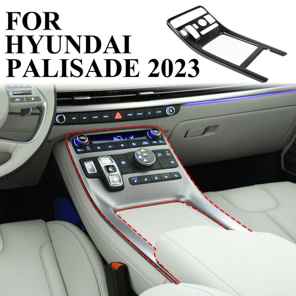 Carbon Fiber Central Control Gear Shift Panel trim Cover for Hyundai Palisade