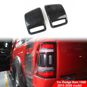 Carbon fiber Rear Tail Light Lamp Cover Trim Frame For Dodge Ram 1500 2019 2020