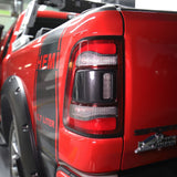 Carbon fiber Rear Tail Light Lamp Cover Trim Frame For Dodge Ram 1500 2019 2020