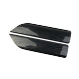 Carbon Fiber Front 2-Door Panel Decor Trim Cover Fit For Chevrolet Silverado