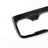 Chrome/Carbon Fiber rear seat armrest cup holder panel cover trim for 2015-2020 TOYOTA Tacoma