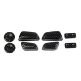 Carbon Fiber Front Seat adjustment button cover trims For Toyota Tundra 2022+