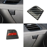 Carbon fiber glove box handle switch cover trim for Corvette C7 2014-2019