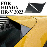 2PCS Carbon Fiber Outlook Rear Window Triangle Cover trims Fit For Honda HR-V