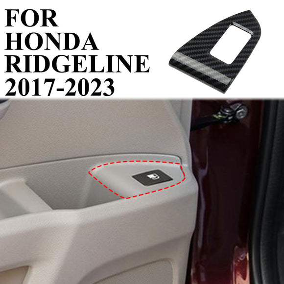 Carbon Fiber Door Fuel Cap Button Cover Trim for 2017-2023 Honda Ridgeline