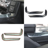 Carbon Fiber Gear Center Side Strip Decoration Cover Trim for Ford F150 F-150 2021