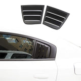 Side Window Louvers Air Vent Scoop Shades Cover Blinds ABS for Dodge Charger 2011-2021