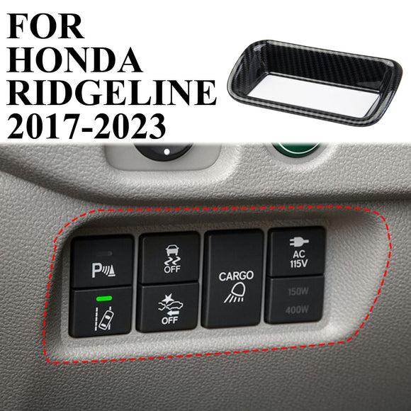 Carbon Fiber Side console Headlight switch panel trim Fit for Honda Ridgeline