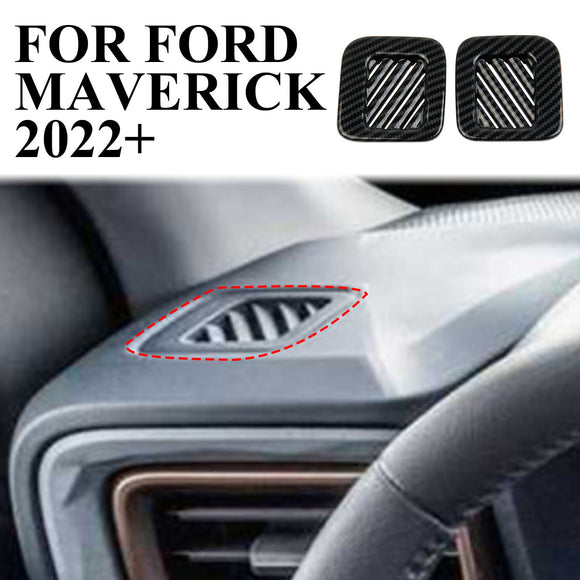 Carbon fiber AC Air Vent outlet cover trim For FORD Maverick 2022+