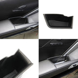 Black inner door armrest storage box trim For  Corvette C7 2014-2019