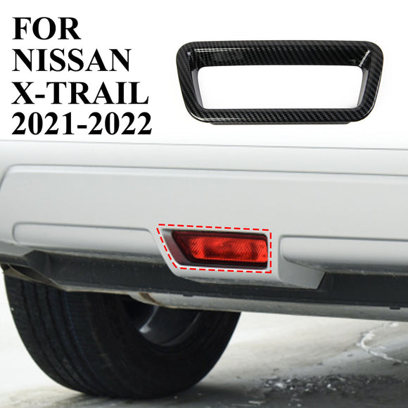 Carbon Fiber Rear Bumper brake light lamp Decorative for NISSAN X-Trail 2021-2022