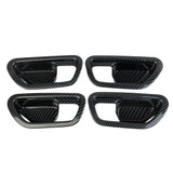 Carbon Fiber interior Door Handle Bowl Cover Trim Fit For Honda HR-V 2023