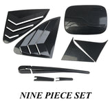 9PCS Carbon Fiber Exterior Body Side Cover Trims Fit For Honda HR-V 2023