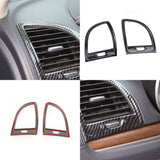 Carbon fiber air vent cover AC outlet trim kit for 2015-2021 Chrysler 300