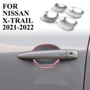 Chrome Door side handle bowl protective cover trim for 2021 2022 Nissan Rogue