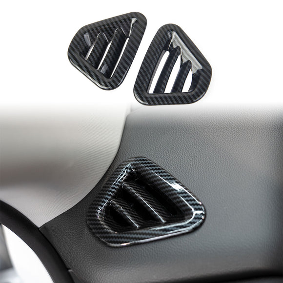 Carbon Fiber Dashboard Upper Side Air Vent Cover AC Outlet Trim kit Interior for Chevrolet Traverse 2018-2021