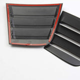 Side Window Louvers Air Vent Scoop Shades Cover Blinds ABS for Dodge Charger 2011-2021