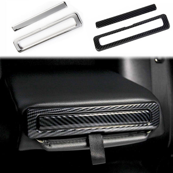 Rear seat Armrest panel Cover molding Chrome trims for 2015-2018 Ford F150