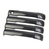 Carbon Fiber 4PCS Side Door Handles Trims Cover For Toyota Tundra 2022+