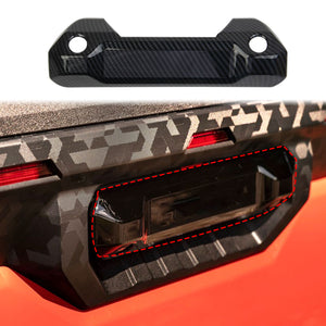 Carbon Fiber Car Rear Trunk Door Handle Cover Trim for Toyota Tundra 2022+