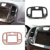 Carbon fiber Central control navigation screen trim for 2015-2021 Chrysler 300